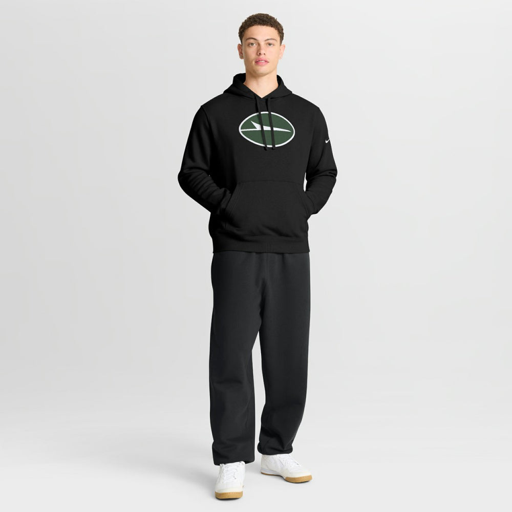 New York Jets Club Fleece Pullover Hoodie - Black Hoodies
