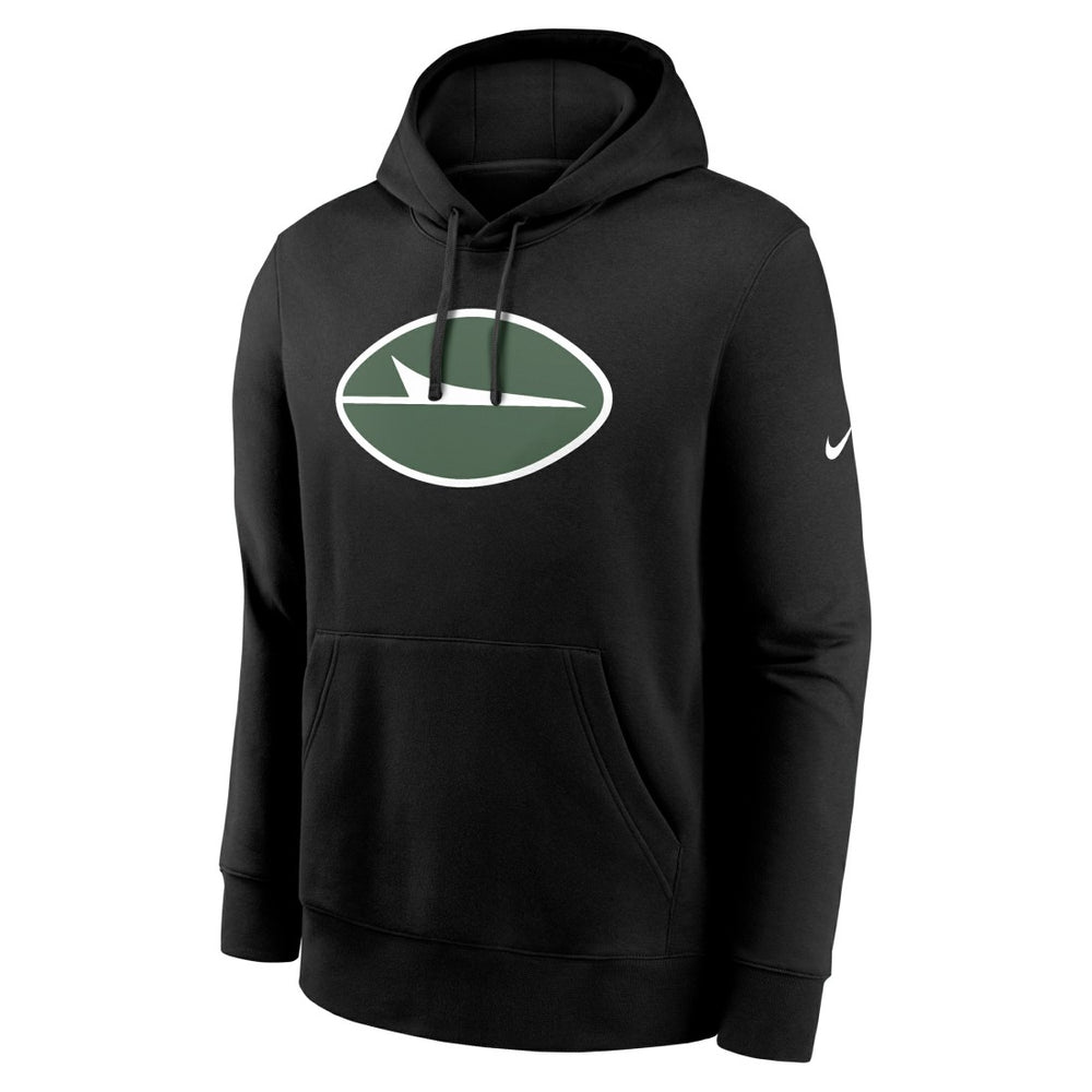 New York Jets Club Fleece Pullover Hoodie - Black Hoodies