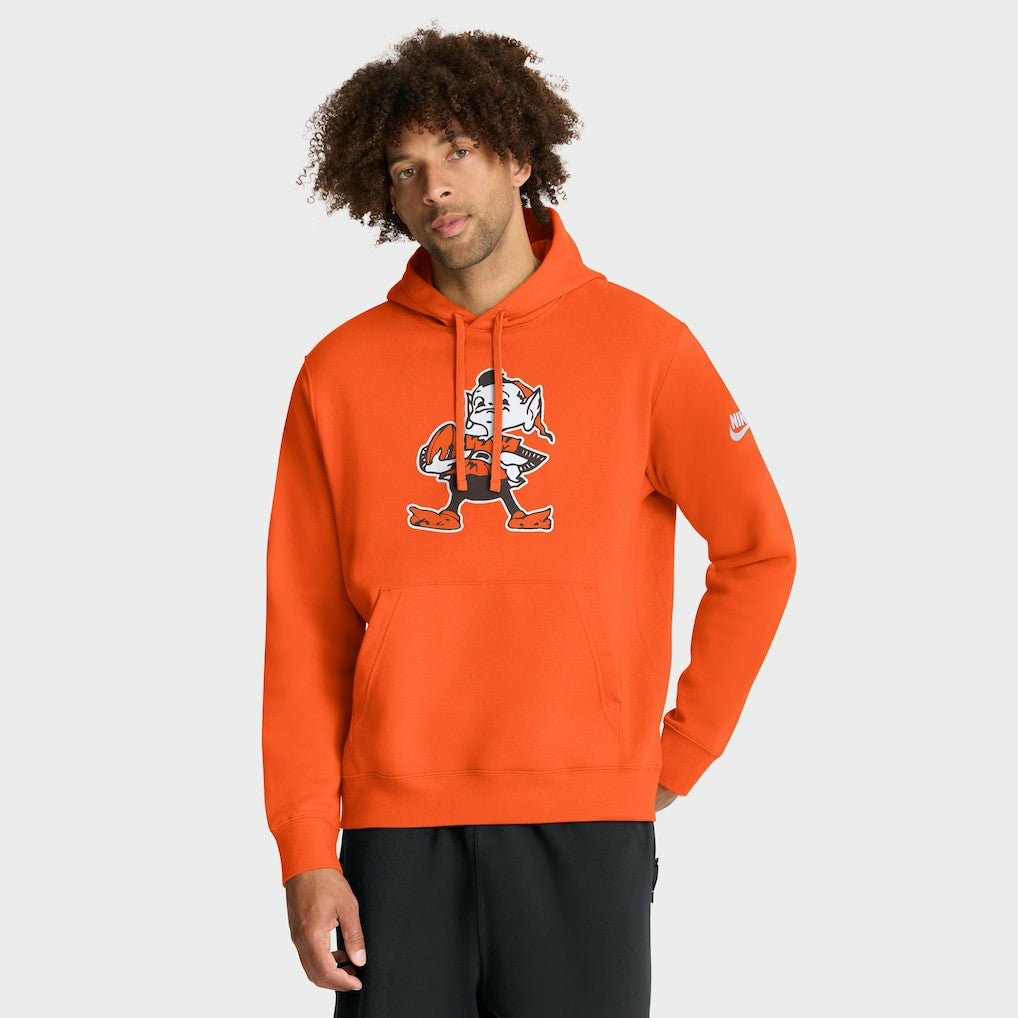 Cleveland Browns Club Fleece Pullover Hoodie - Orange Hoodies