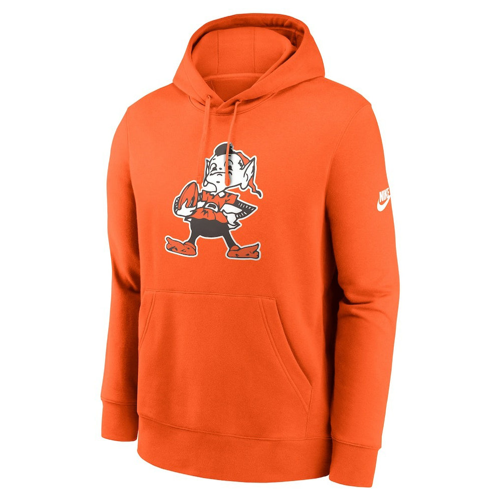 Cleveland Browns Club Fleece Pullover Hoodie - Orange Hoodies