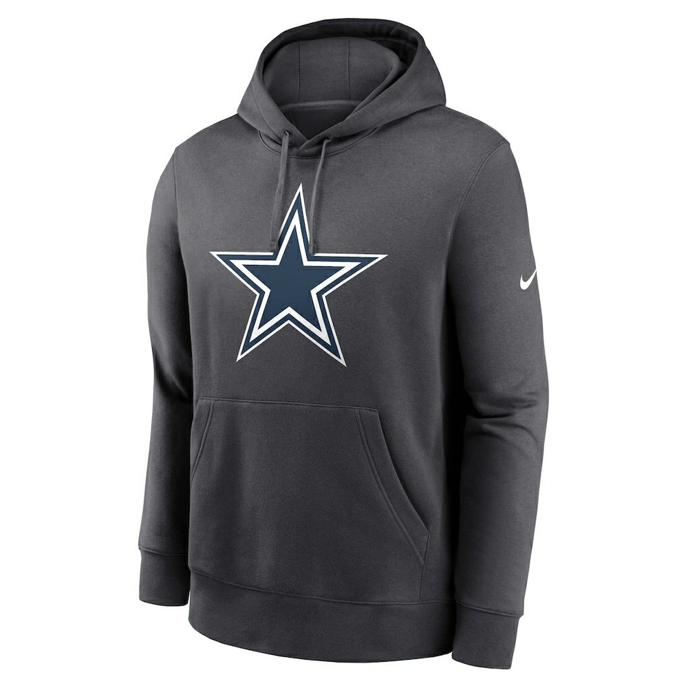 Dallas Cowboys Club Fleece Pullover Hoodie - Anthracite Hoodies
