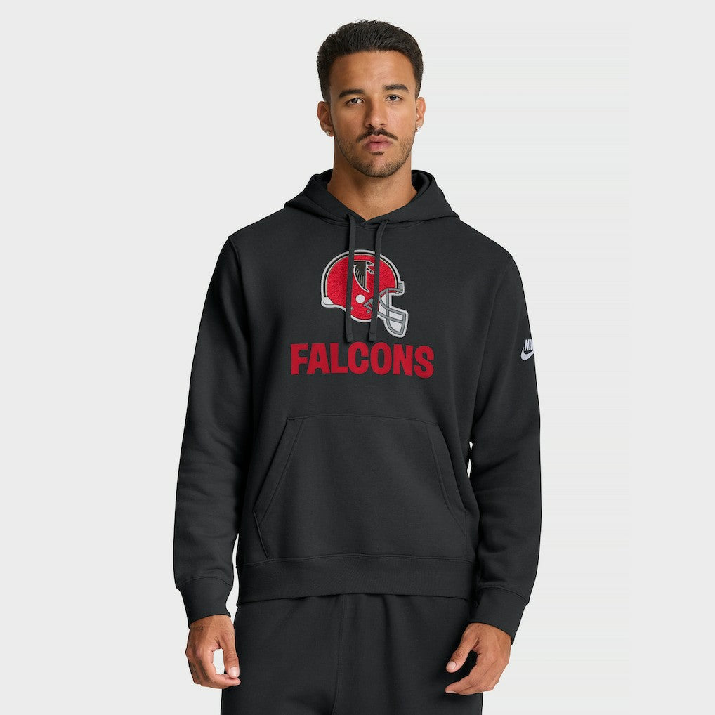 Atlanta Falcons Best Season Rewind Club Pullover Hoodie - Black Hoodies