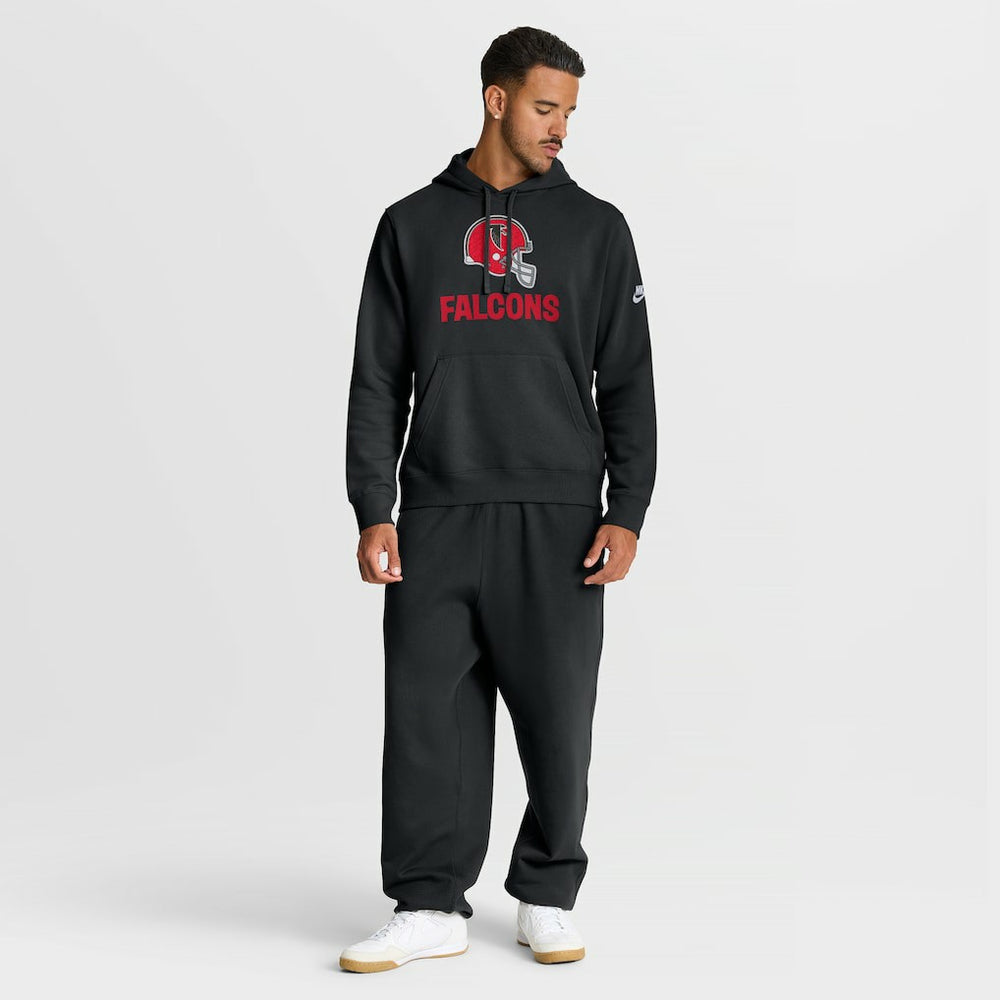 Atlanta Falcons Best Season Rewind Club Pullover Hoodie - Black Hoodies