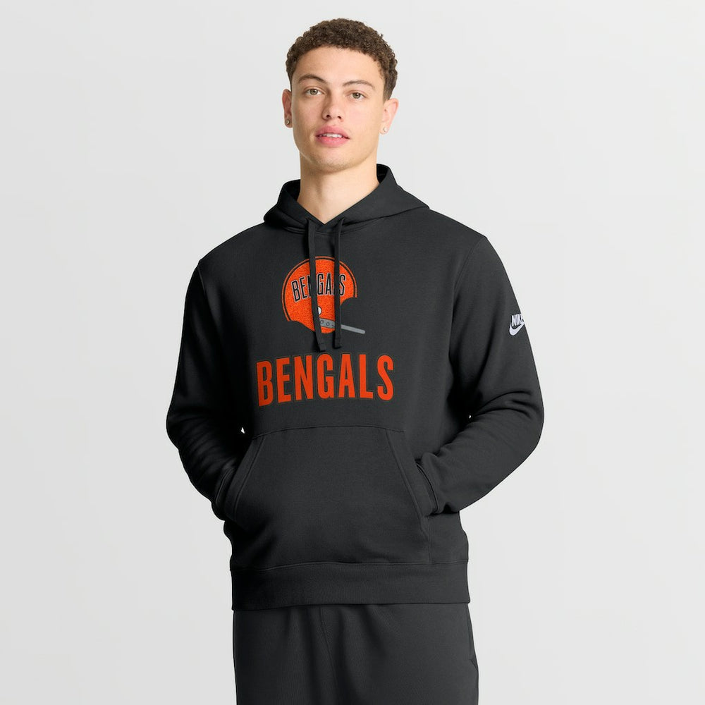Cincinnati Bengals Best Season Rewind Club Pullover Hoodie - Black Hoodies