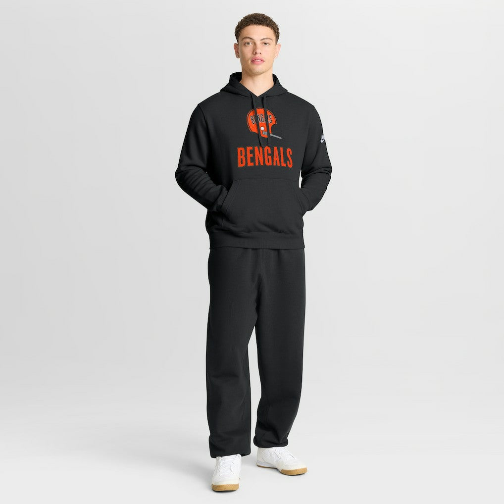 Cincinnati Bengals Best Season Rewind Club Pullover Hoodie - Black Hoodies