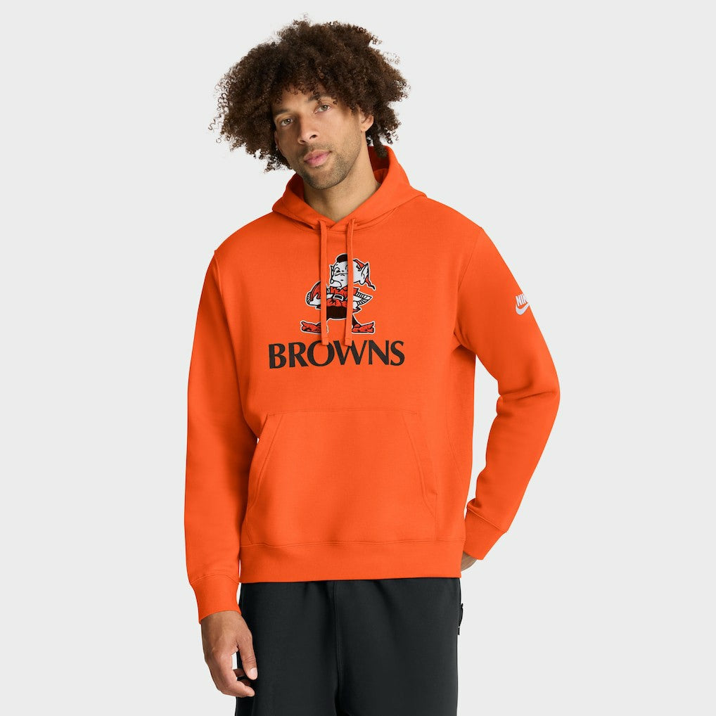 Cleveland Browns Best Season Rewind Club Pullover Hoodie - Orange Hoodies