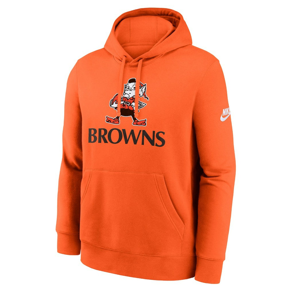 Cleveland Browns Best Season Rewind Club Pullover Hoodie - Orange Hoodies