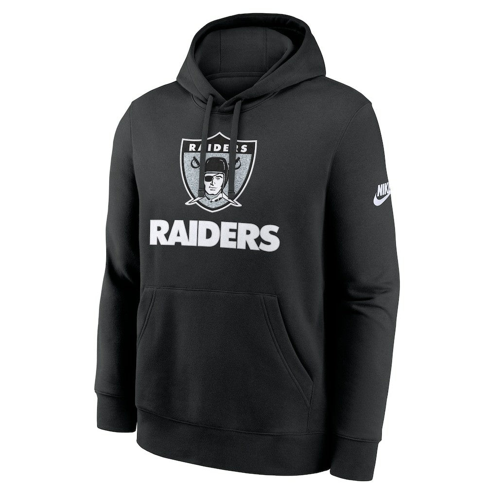 Las Vegas Raiders Best Season Rewind Club Pullover Hoodie - Black Hoodies