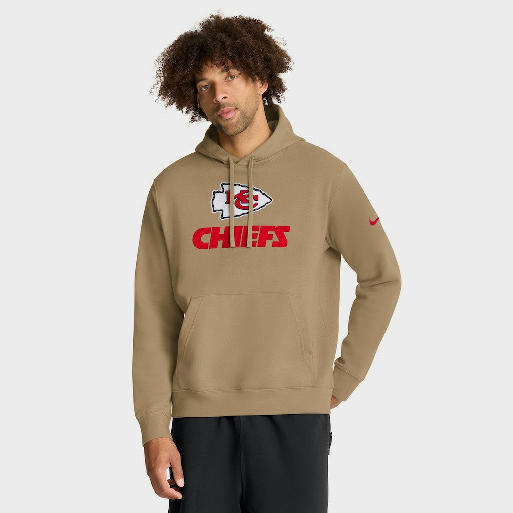 Kansas City Chiefs Best Season Rewind Club Pullover Hoodie - Tan Hoodies