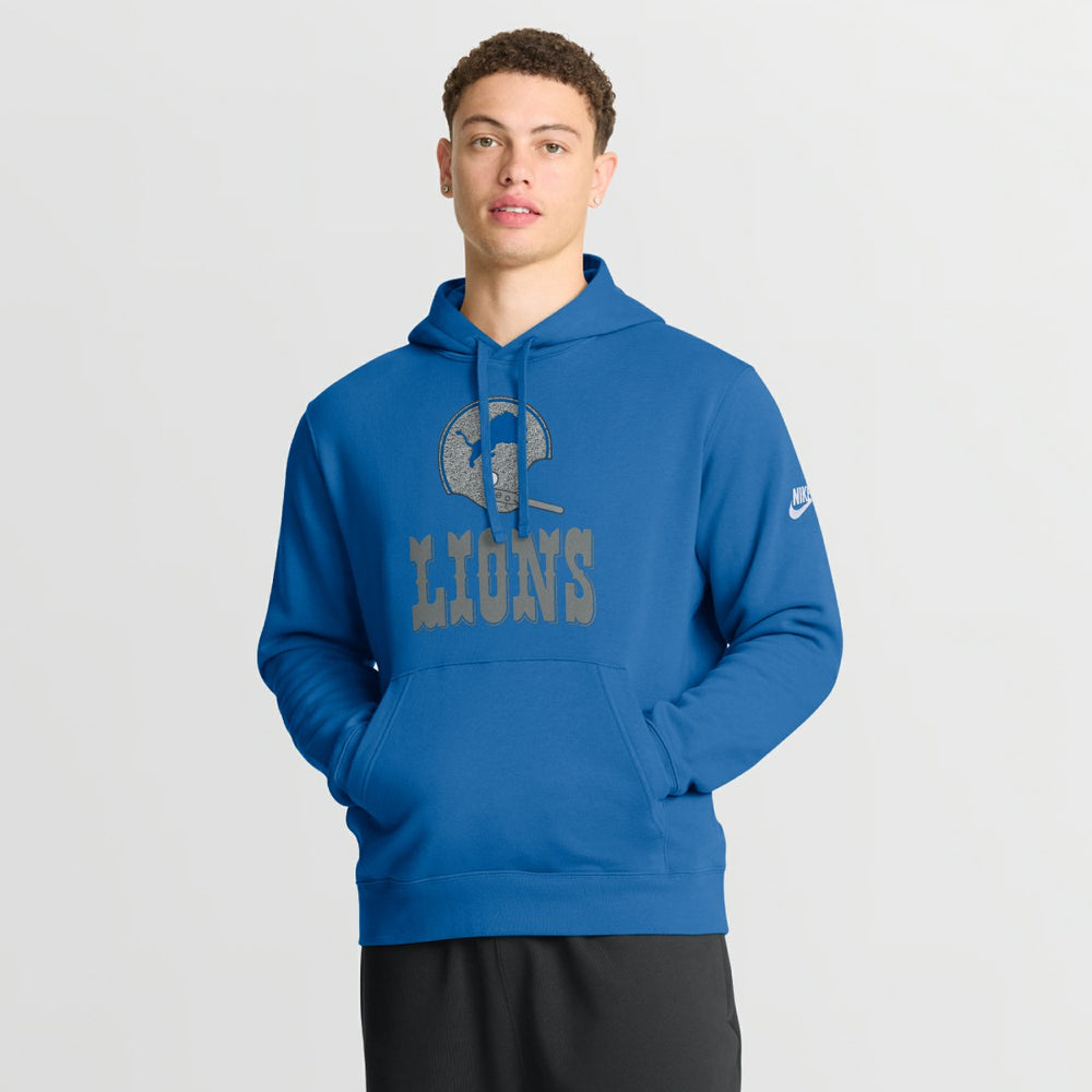Detroit Lions Best Season Rewind Club Pullover Hoodie - Royal Hoodies