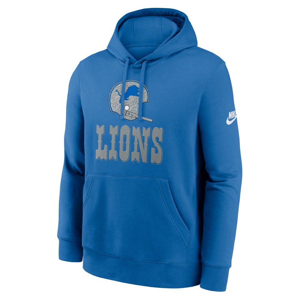Detroit Lions Best Season Rewind Club Pullover Hoodie - Royal Hoodies