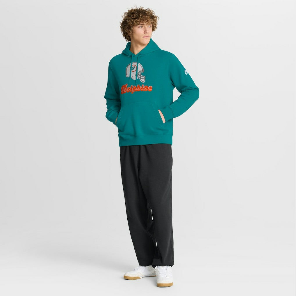 Miami Dolphins Best Season Rewind Club Pullover Hoodie - Aqua Hoodies