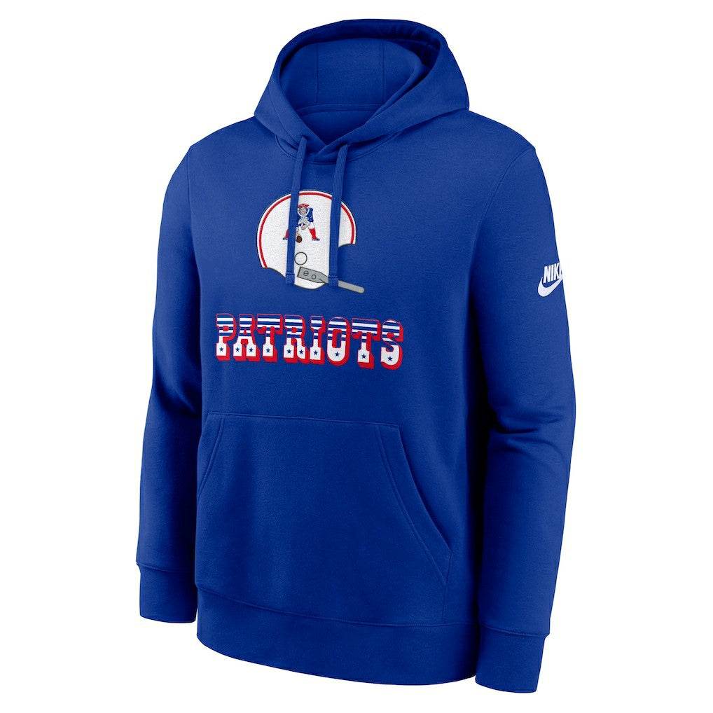 New England Patriots Best Season Rewind Club Pullover Hoodie - Royal Hoodies