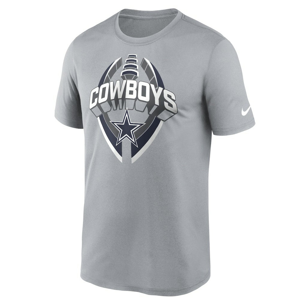 Dallas Cowboys Legend Icon Performance T-Shirt - Gray T-shirts