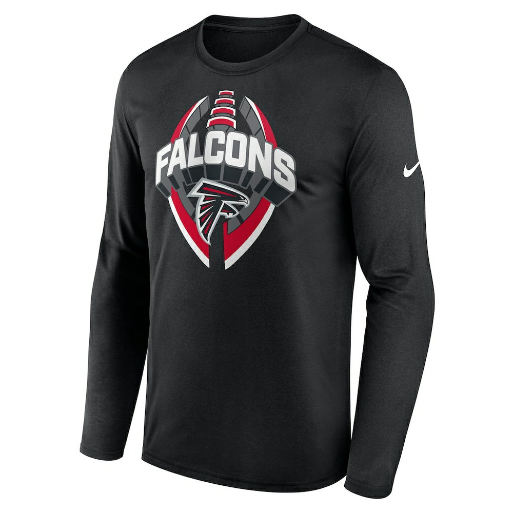 Atlanta Falcons Primetime Legend Icon Performance Long Sleeve T-Shirt - Black T-shirts