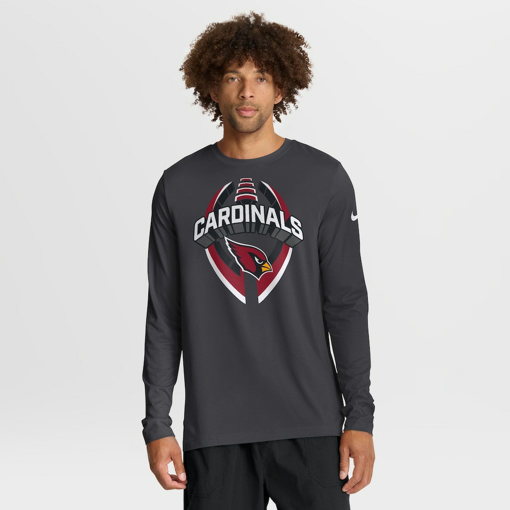 Arizona Cardinals Primetime Legend Icon Performance Long Sleeve T-Shirt - Anthracite T-shirts