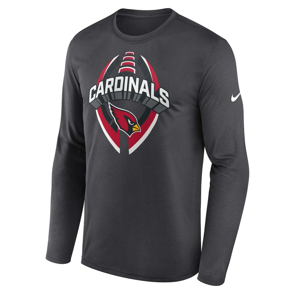 Arizona Cardinals Primetime Legend Icon Performance Long Sleeve T-Shirt - Anthracite T-shirts