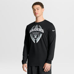 Las Vegas Raiders Primetime Legend Icon Performance Long Sleeve T-Shirt - Black T-shirts