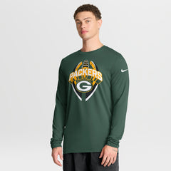 Green Bay Packers Primetime Legend Icon Performance Long Sleeve T-Shirt - Green T-shirts