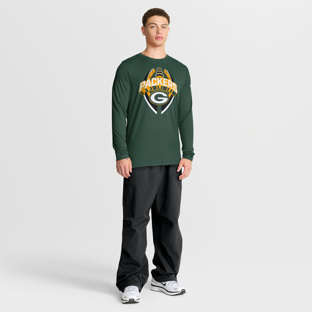 Green Bay Packers Primetime Legend Icon Performance Long Sleeve T-Shirt - Green T-shirts