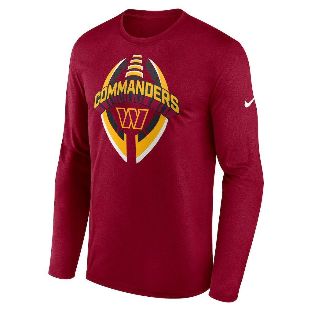 Washington Commanders Primetime Legend Icon Performance Long Sleeve T-Shirt - Burgundy T-shirts
