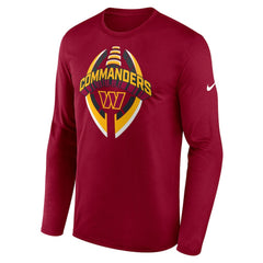 Washington Commanders Primetime Legend Icon Performance Long Sleeve T-Shirt - Burgundy T-shirts