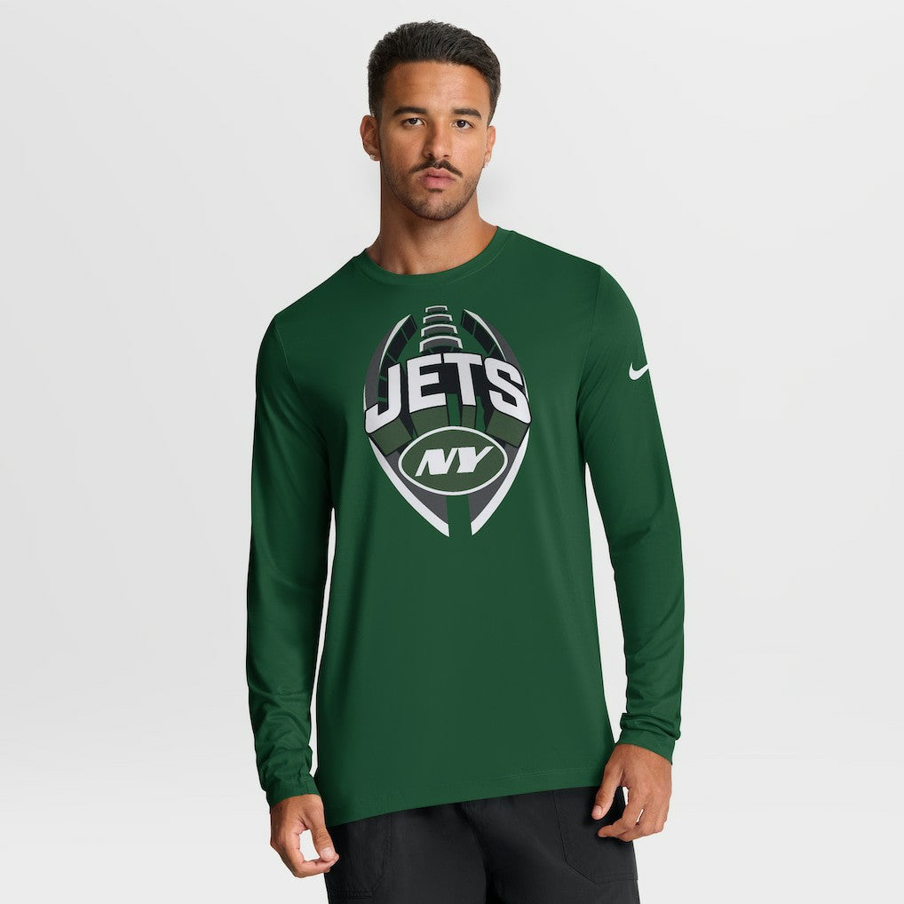 New York Jets Primetime Legend Icon Performance Long Sleeve T-Shirt - Green T-shirts