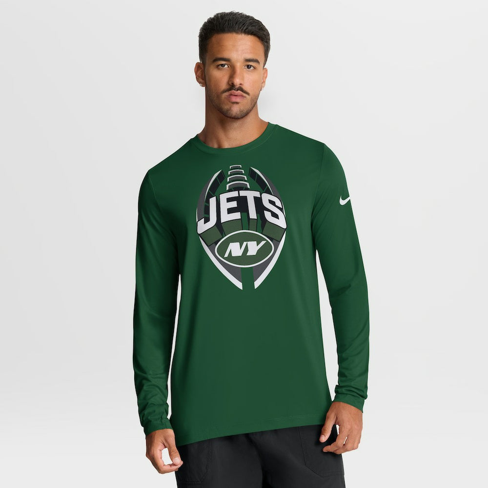 New York Jets Primetime Legend Icon Performance Long Sleeve T-Shirt - Green T-shirts