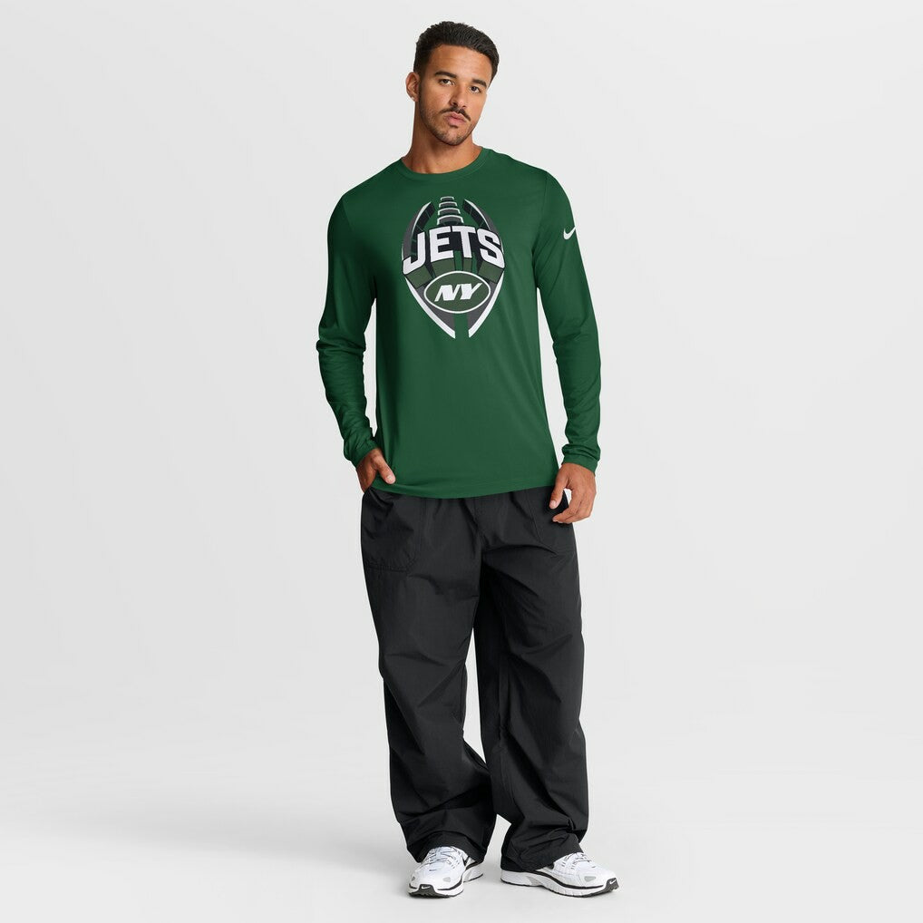 New York Jets Primetime Legend Icon Performance Long Sleeve T-Shirt - Green T-shirts
