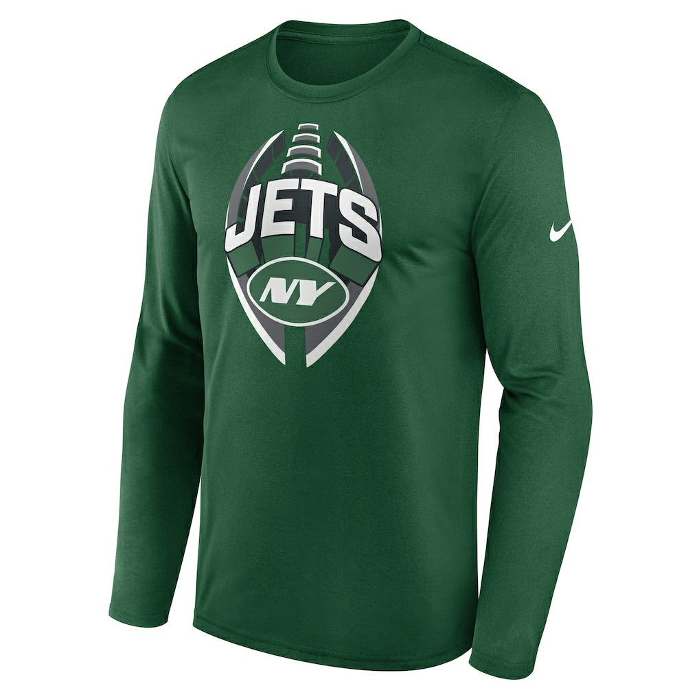 New York Jets Primetime Legend Icon Performance Long Sleeve T-Shirt - Green T-shirts