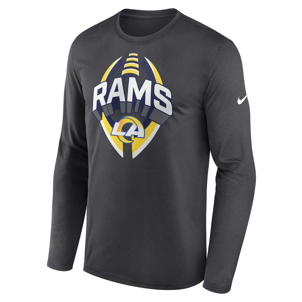 Los Angeles Rams Primetime Legend Icon Performance Long Sleeve T-Shirt - Anthracite T-shirts