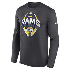 Los Angeles Rams Primetime Legend Icon Performance Long Sleeve T-Shirt - Anthracite T-shirts