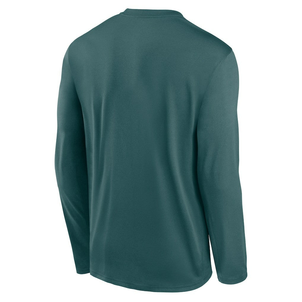 Philadelphia Eagles Primetime Legend Icon Performance Long Sleeve T-Shirt - Midnight Green T-shirts