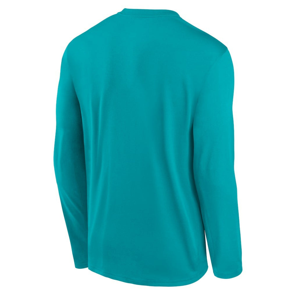Miami Dolphins Primetime Legend Icon Performance Long Sleeve T-Shirt - Aqua T-shirts