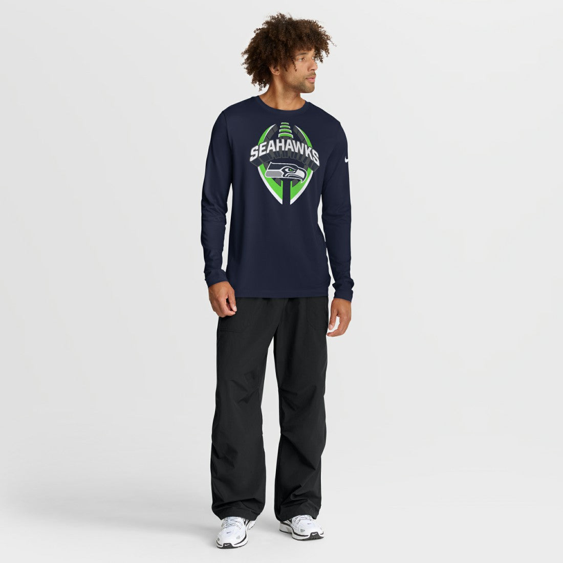 Seattle Seahawks Primetime Legend Icon Performance Long Sleeve T-Shirt - College Navy T-shirts