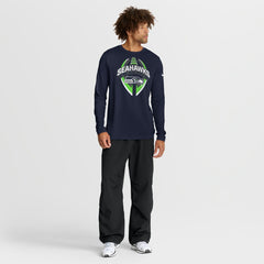 Seattle Seahawks Primetime Legend Icon Performance Long Sleeve T-Shirt - College Navy T-shirts