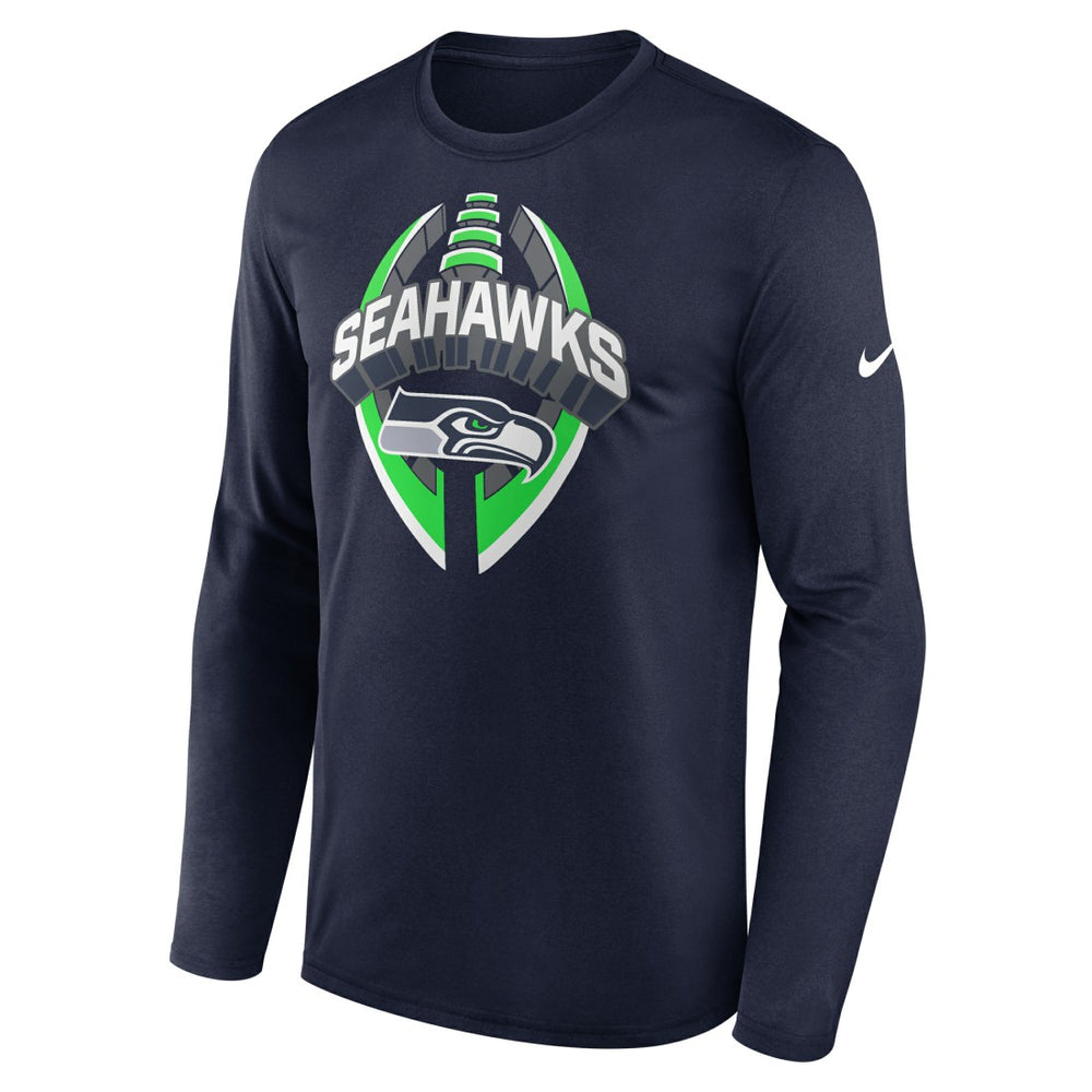 Seattle Seahawks Primetime Legend Icon Performance Long Sleeve T-Shirt - College Navy T-shirts