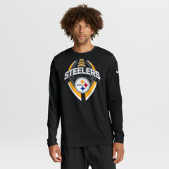Pittsburgh Steelers Primetime Legend Icon Performance Long Sleeve T-Shirt - Black T-shirts