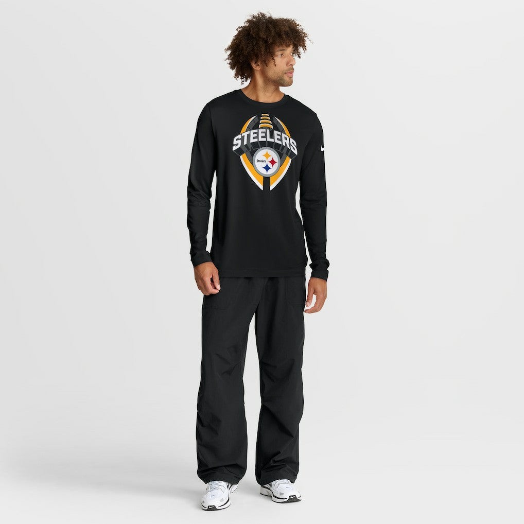 Pittsburgh Steelers Primetime Legend Icon Performance Long Sleeve T-Shirt - Black T-shirts