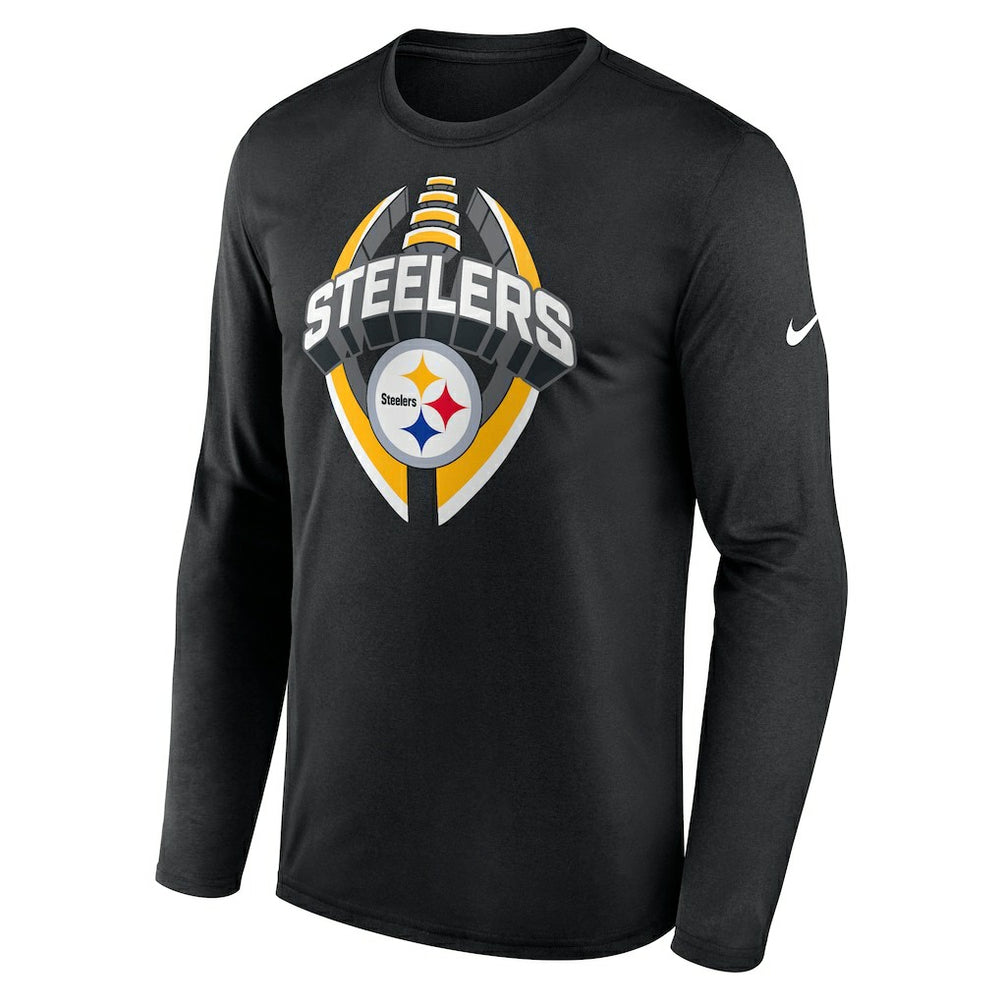 Pittsburgh Steelers Primetime Legend Icon Performance Long Sleeve T-Shirt - Black T-shirts