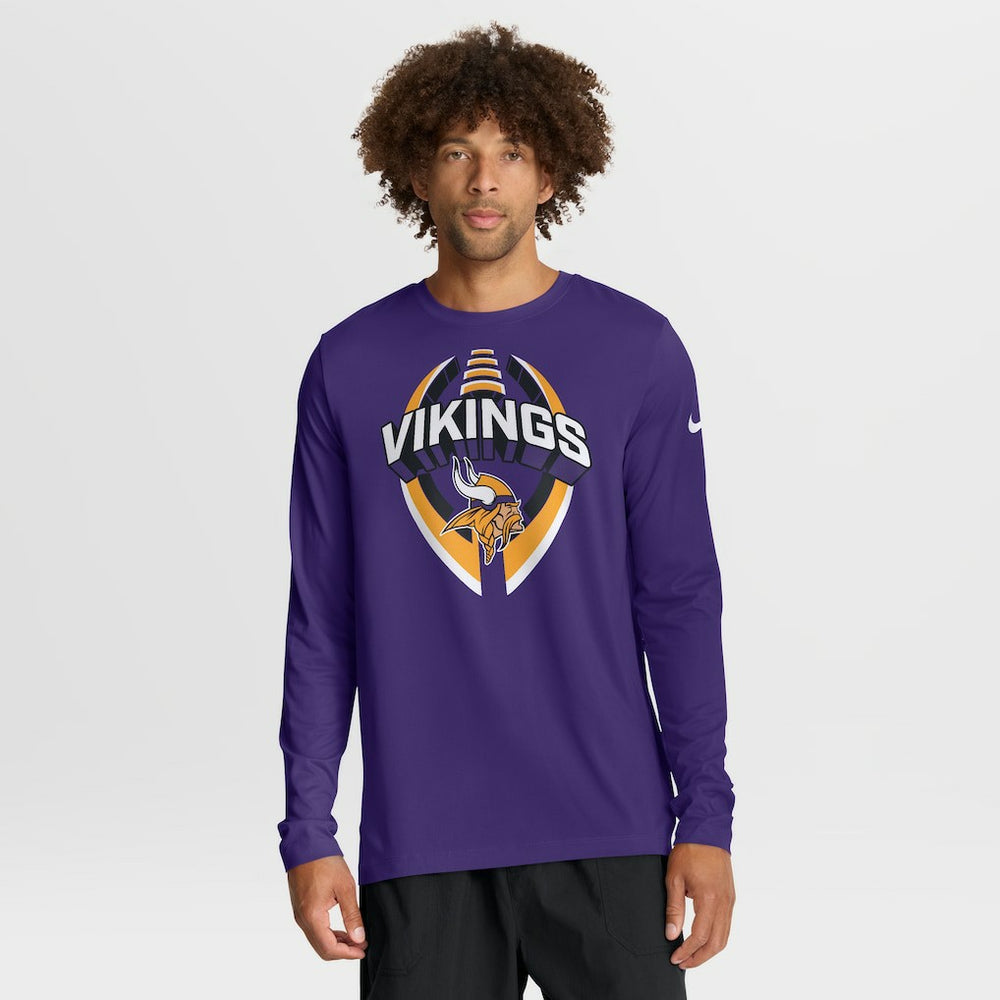 Minnesota Vikings Primetime Legend Icon Performance Long Sleeve T-Shirt - Purple T-shirts