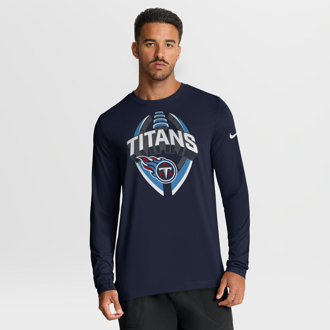 Tennessee Titans Primetime Legend Icon Performance Long Sleeve T-Shirt - Navy T-shirts