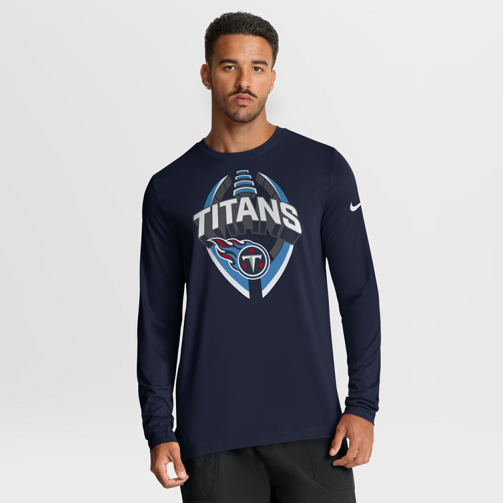 Tennessee Titans Primetime Legend Icon Performance Long Sleeve T-Shirt - Navy T-shirts