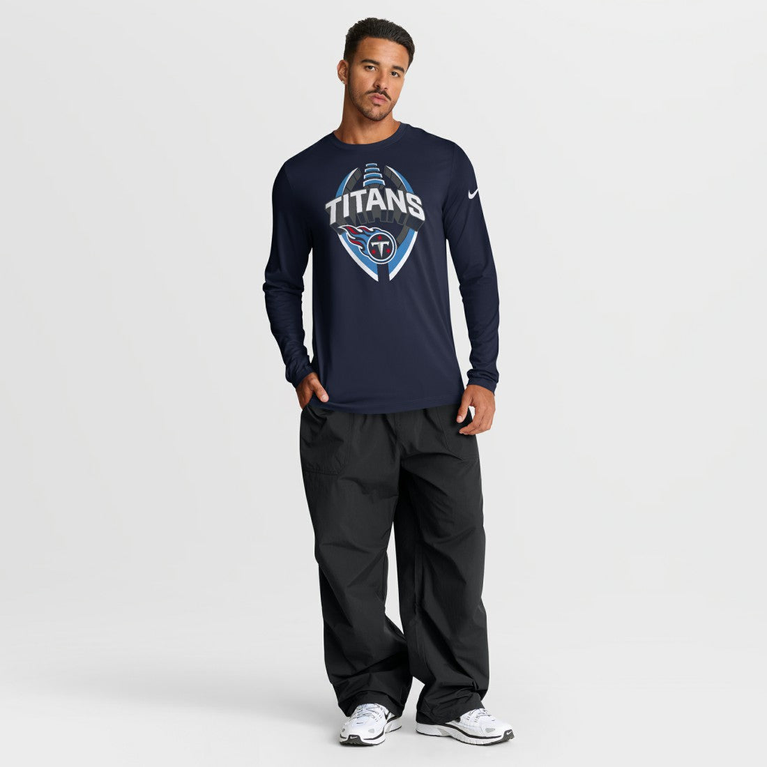 Tennessee Titans Primetime Legend Icon Performance Long Sleeve T-Shirt - Navy T-shirts