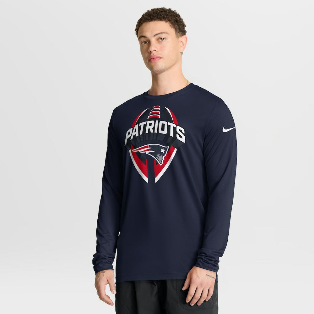 New England Patriots Primetime Legend Icon Performance Long Sleeve T-Shirt - Navy T-shirts