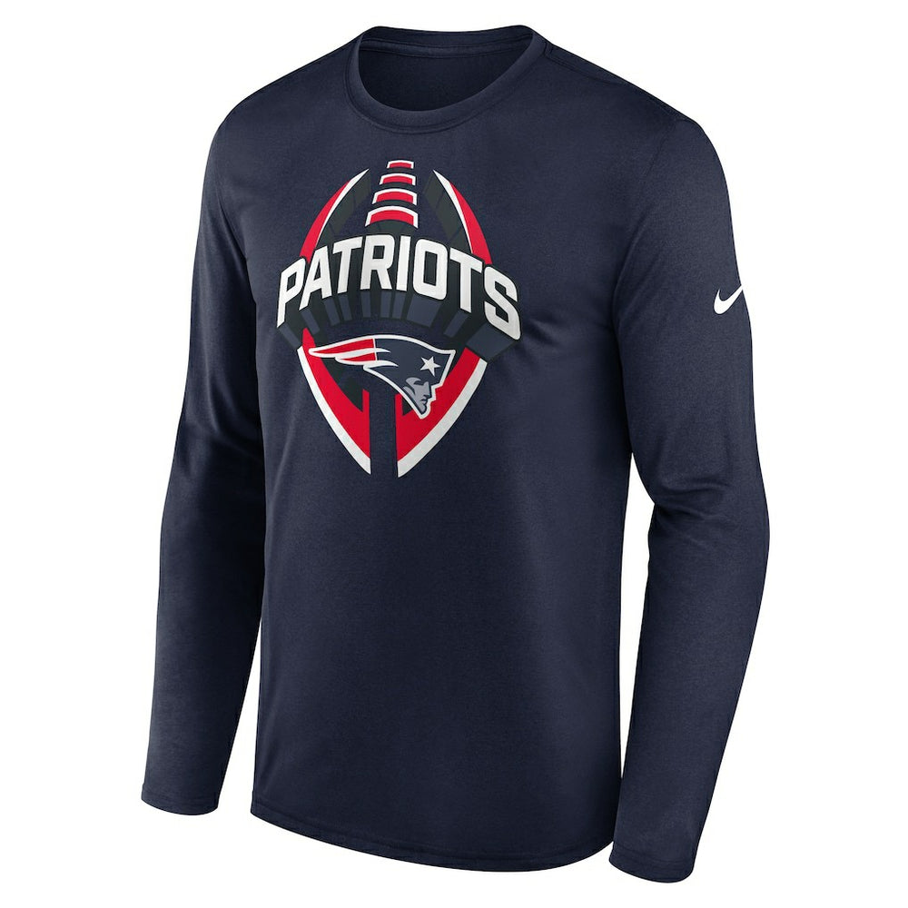 New England Patriots Primetime Legend Icon Performance Long Sleeve T-Shirt - Navy T-shirts