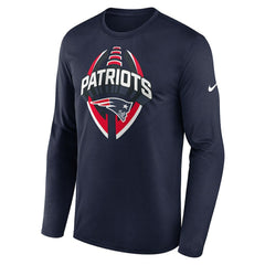 New England Patriots Primetime Legend Icon Performance Long Sleeve T-Shirt - Navy T-shirts