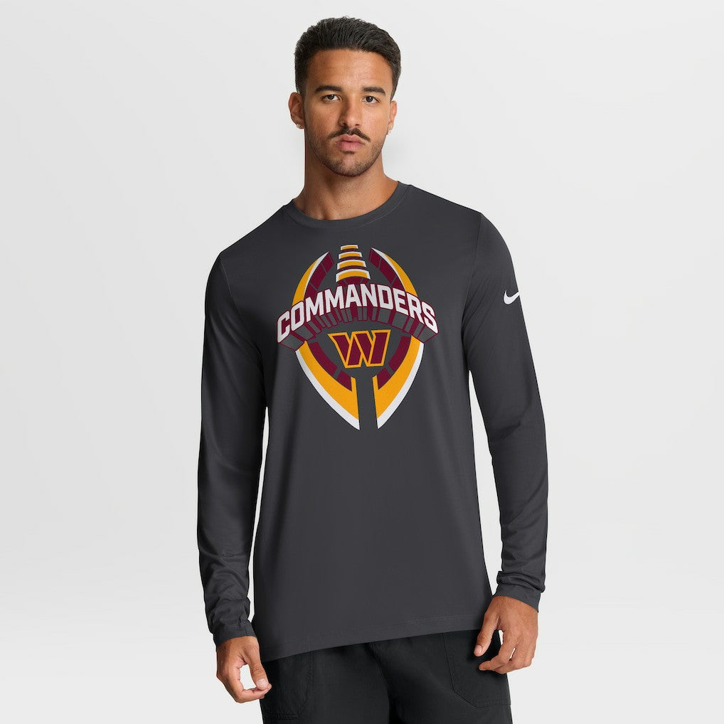 Washington Commanders Primetime Legend Icon Performance Long Sleeve T-Shirt - Anthracite T-shirts