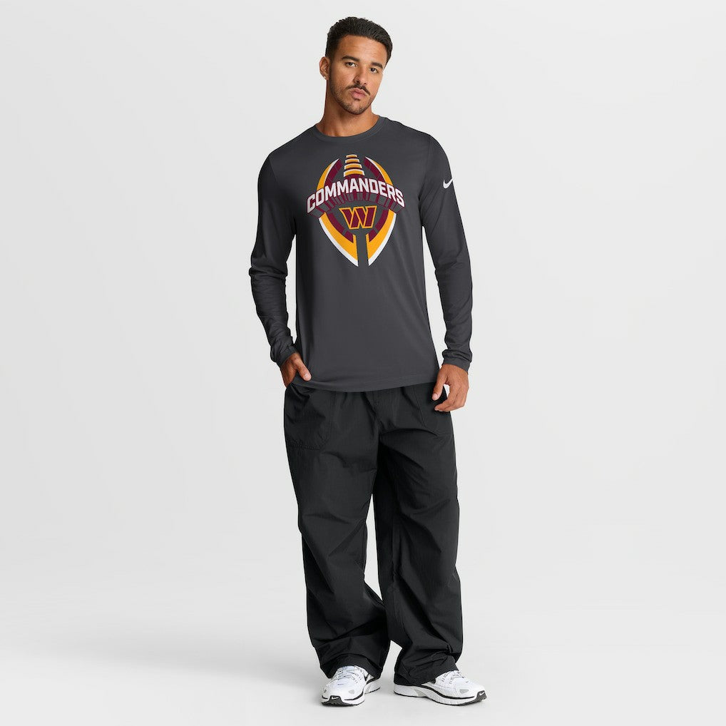 Washington Commanders Primetime Legend Icon Performance Long Sleeve T-Shirt - Anthracite T-shirts