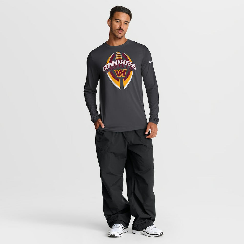 Washington Commanders Primetime Legend Icon Performance Long Sleeve T-Shirt - Anthracite T-shirts